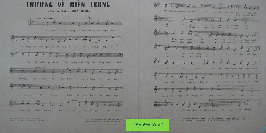 Lời Bài Hát Thương Về Miền Trung